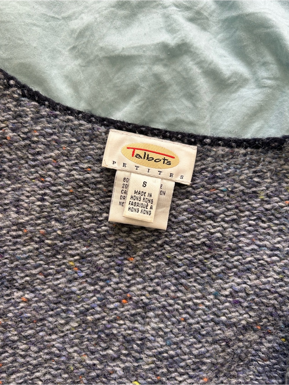 VINTAGE Talbots Wool Cardigan - Picture 3 of 3